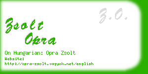 zsolt opra business card